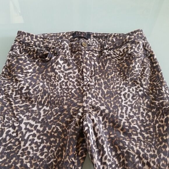 Jen 7 by 7 For All Mankind Animal Print Ankle Skinny Jeans - Picture 3 of 10
